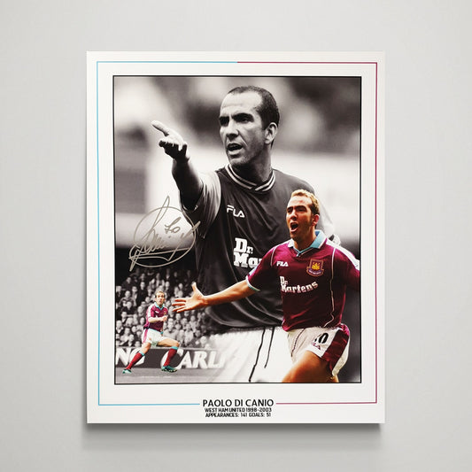 Paolo Di Canio 'West Ham United' Autograph Montage