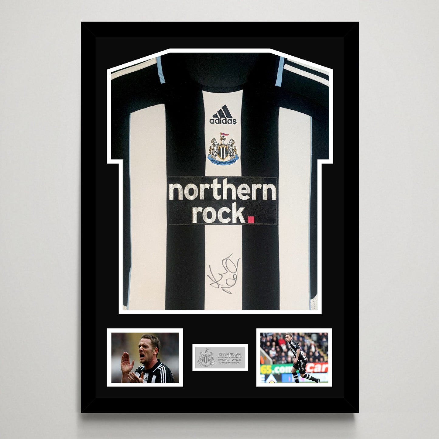 Kevin Nolan 'Newcastle United' Autograph Shirt Display