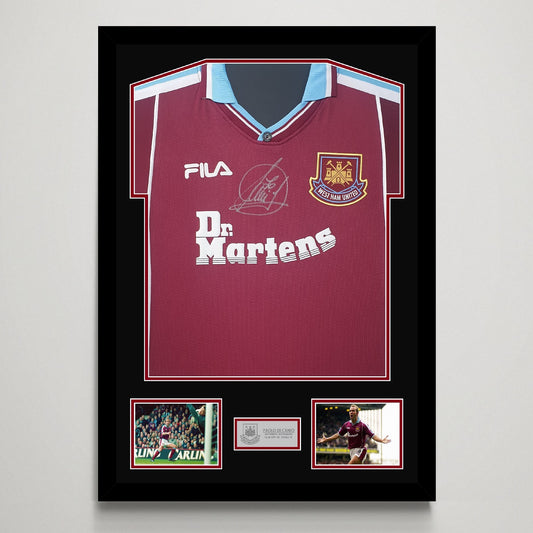 Paolo Di Canio 'West Ham United' Autograph Shirt Display