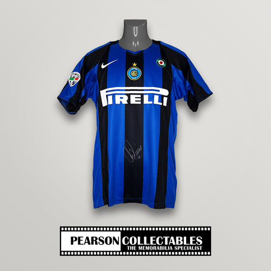 Adriano Signed Inter Milan 2004/05 Home Football Shirt