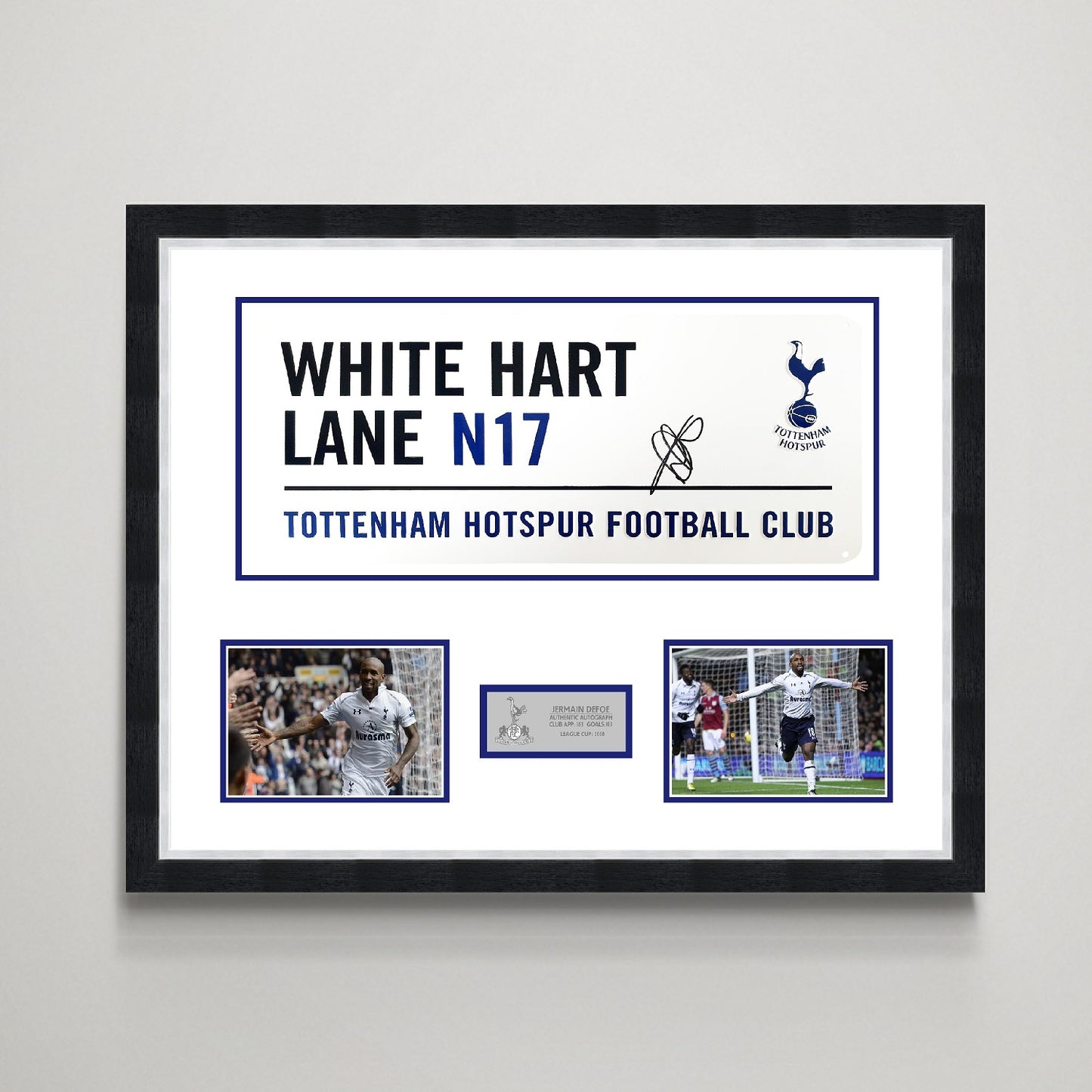 Jermain Defoe 'Tottenham Hotspur' Autographed Street Sign Display