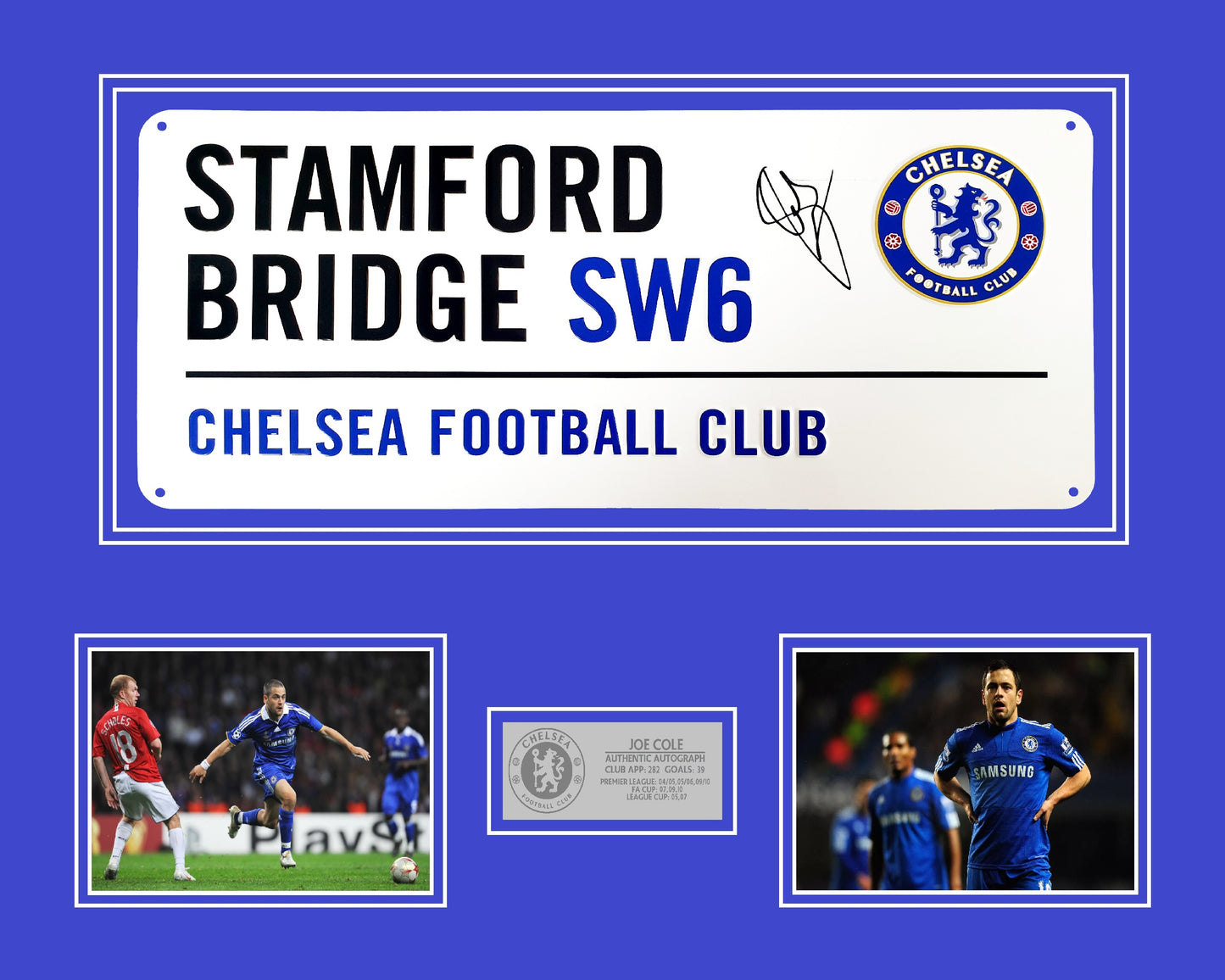 Joe Cole 'Chelsea' Autograph Road Sign