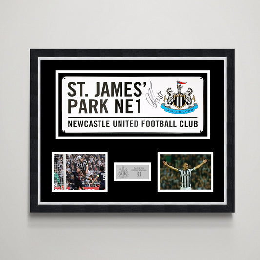 Dan Burn 'Newcastle United' Autograph Road Sign