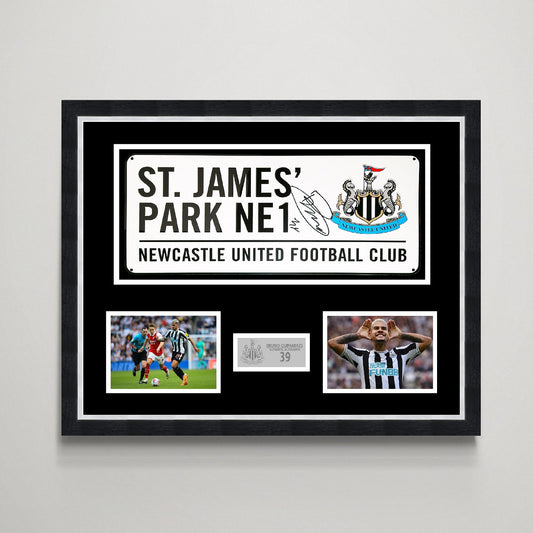 Bruno Guimaraes 'Newcastle United' Autograph Road Sign