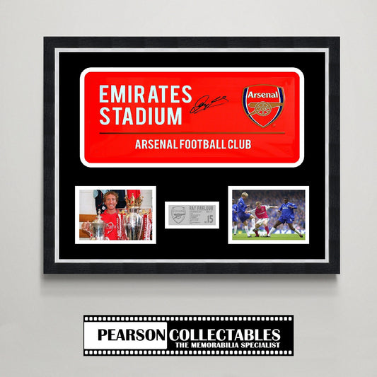Ray Parlour 'Emirates Stadium' Arsenal Signed Street Sign Display
