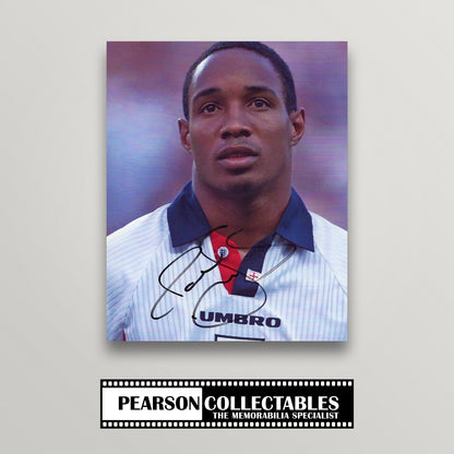 Paul Ince Signed England 8x10'' Photo