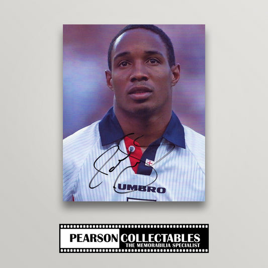 Paul Ince Signed England 8x10'' Photo