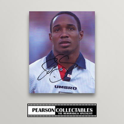 Paul Ince Signed England 8x10'' Photo
