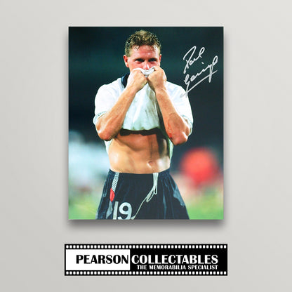 Paul Gascoigne Signed Italia 90 11x14'' Photo