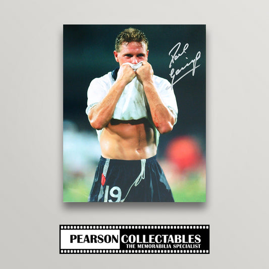 Paul Gascoigne Signed Italia 90 11x14'' Photo