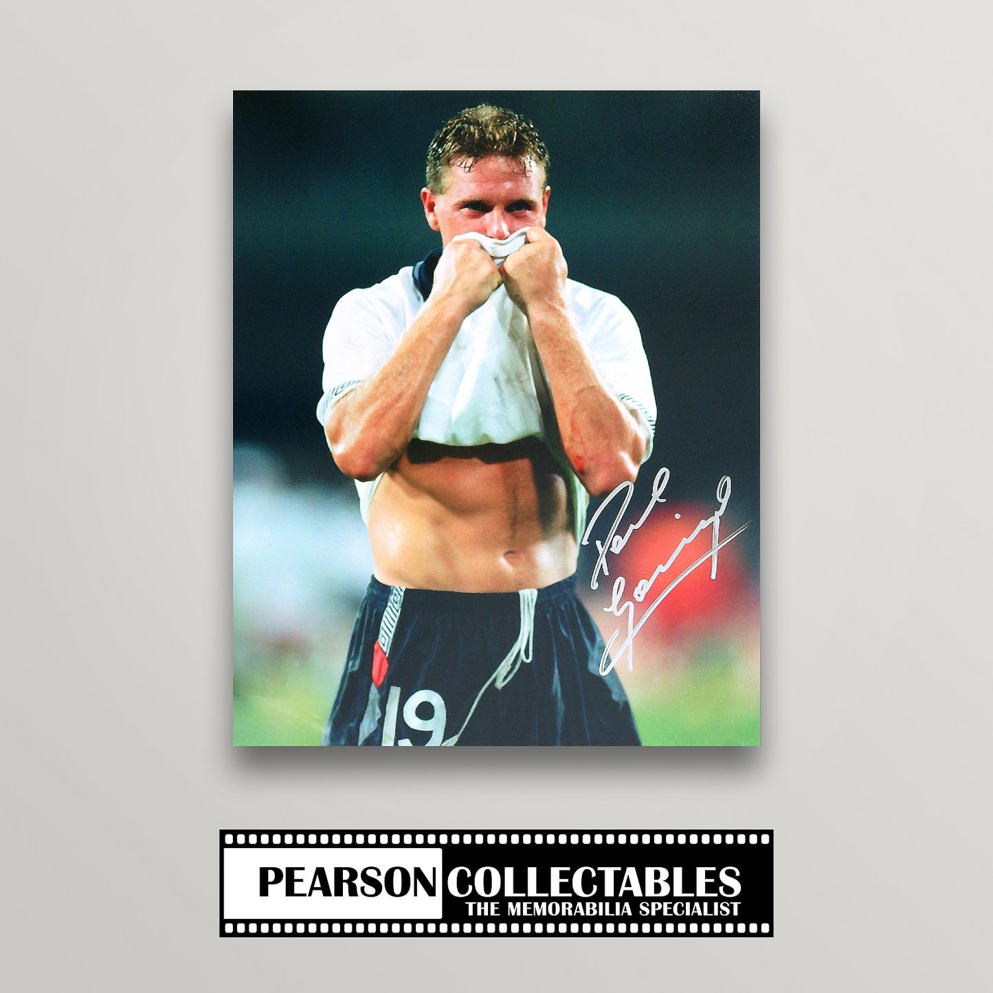 Paul Gascoigne Signed Italia 90 11x14'' Photo