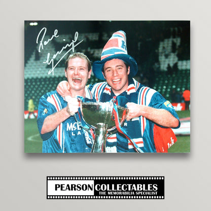 Paul Gascoigne Signed Rangers 11x14'' Photo