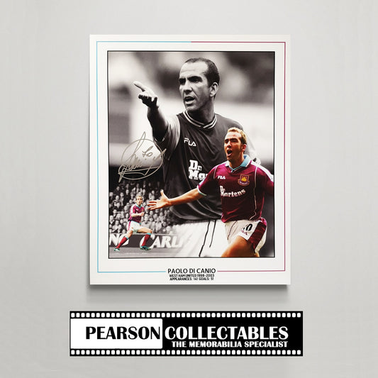 Paolo Di Canio 'West Ham United' Signed Montage