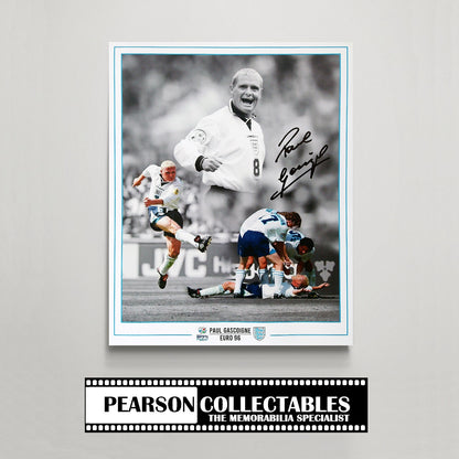 Paul Gascoigne England - Euro 96 Signed Montage