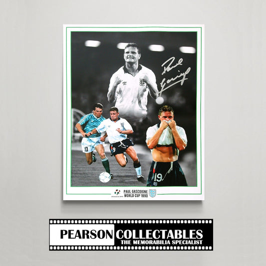 Paul Gascoigne England - Italia 90 Signed Montage