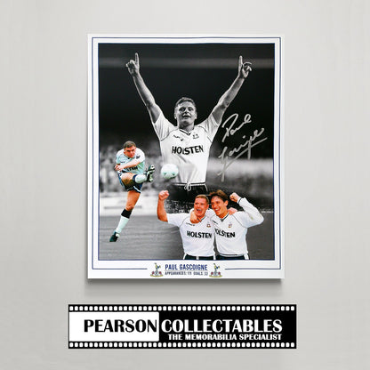 Paul Gascoigne Tottenham Hotspur Signed Montage