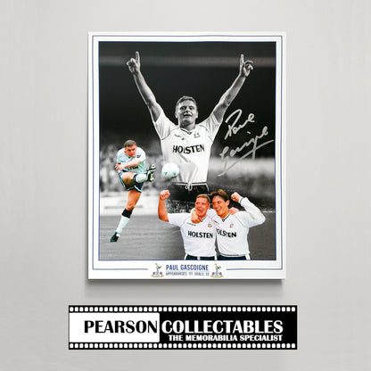 Paul Gascoigne Tottenham Hotspur Signed Montage