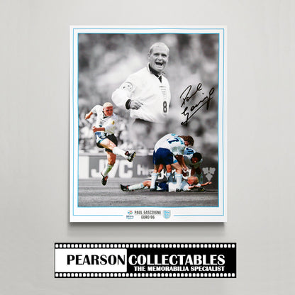Paul Gascoigne England - Euro 96 Signed Montage