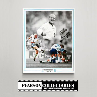 Paul Gascoigne England - Euro 96 Signed Montage