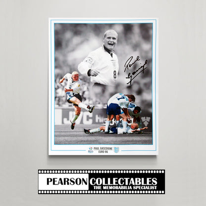 Paul Gascoigne England - Euro 96 Signed Montage