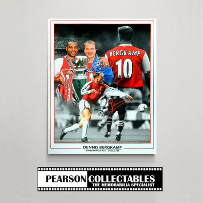 Dennis Bergkamp Arsenal Signed Montage