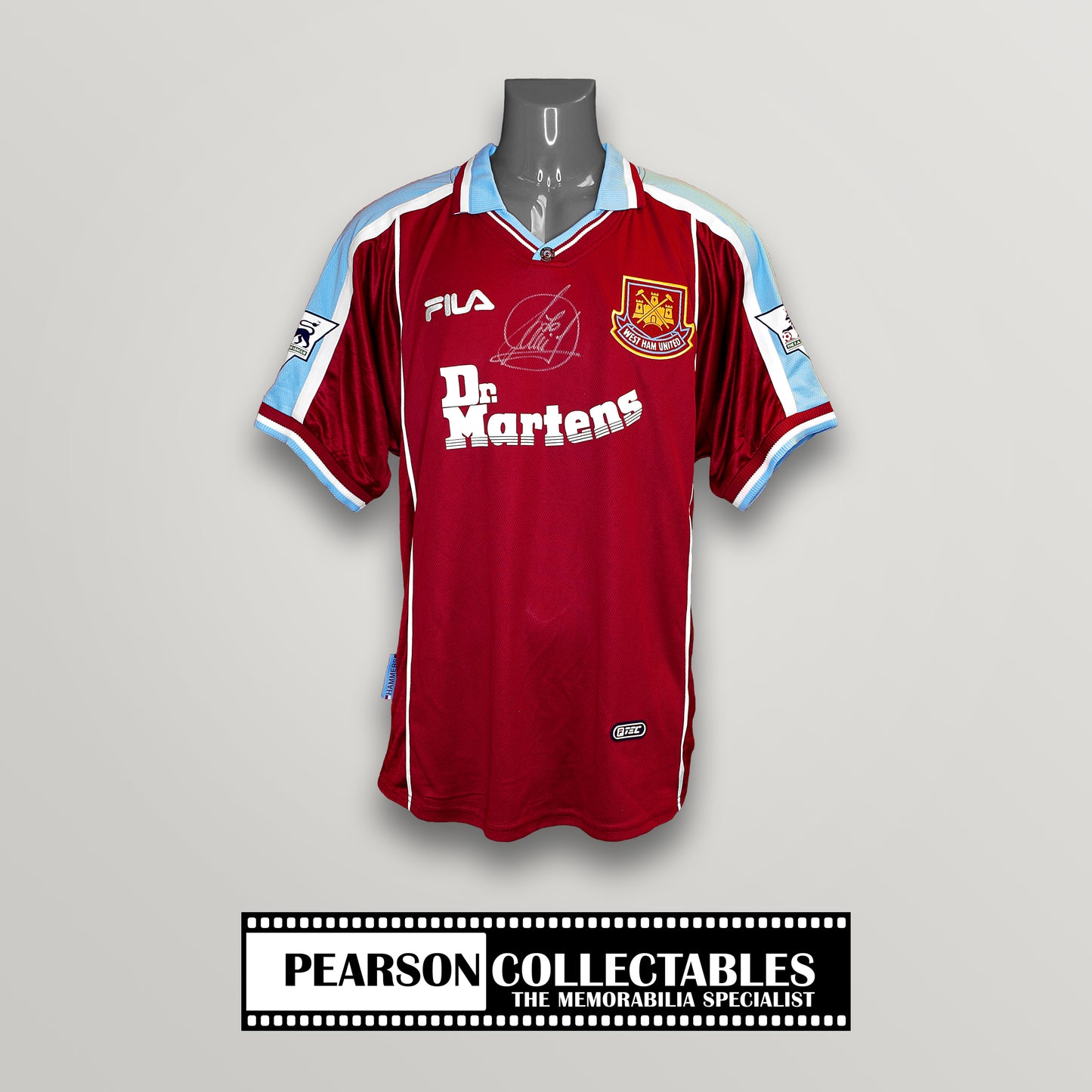 Paolo Di Canio Signed West Ham United 1999/01 Home Football Shirt