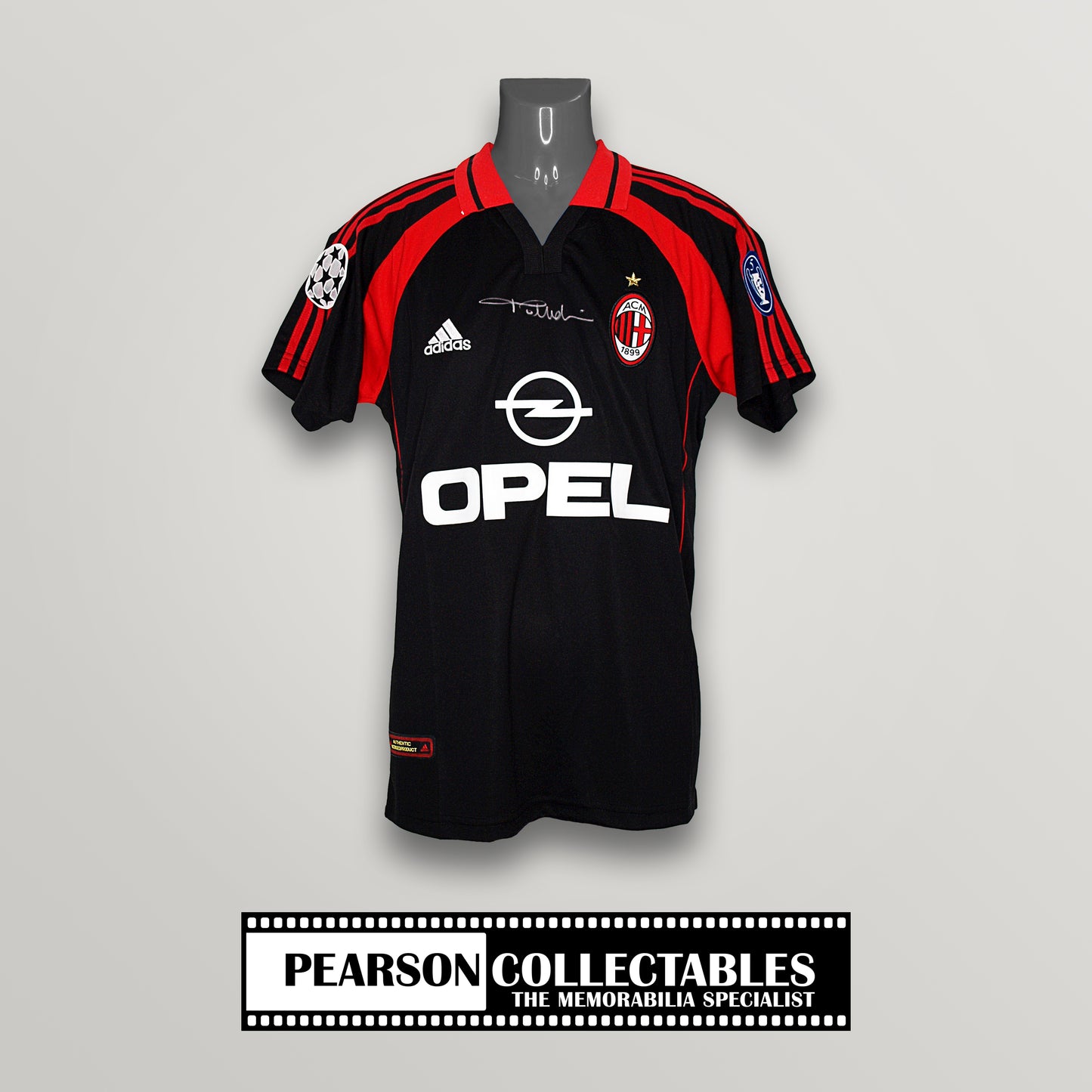 Paolo Maldini Signed AC Milan 2000/01 3rd Football Shirt
