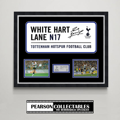 Paul Gascoigne 'White Hart Lane' Signed Street Sign Display